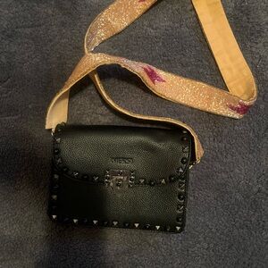 Black Mersi Studded Crossbody Bag